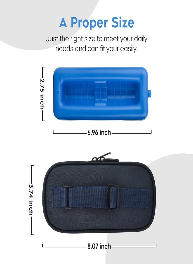 جيترون حقيبة سفر مبردة للأنسولين من جيترون - حقيبة أدوية محمولة لمرضى السكري مزودة بعبوة ثلج مطورة، تحافظ على برودة الأنسولين لمدة 8 ساعات، مثالية للسفر والاستخدام اليومي - Image 2